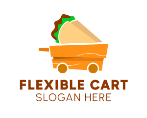 Taco Wooden Cart logo design