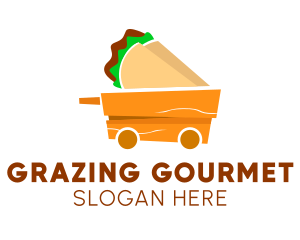 Taco Wooden Cart logo design