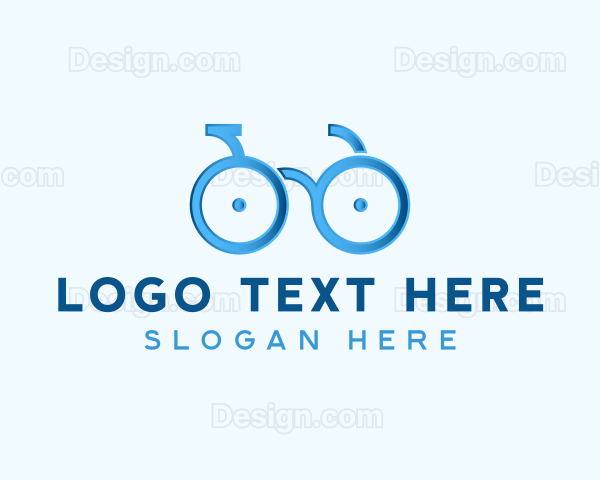 Bike Cycling Eyeglasses Logo