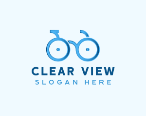 Bike Cycling Eyeglasses logo design