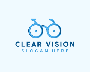 Bike Cycling Eyeglasses logo design