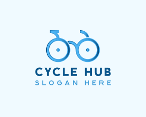 Bike Cycling Eyeglasses logo design