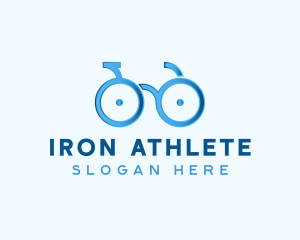 Bike Cycling Eyeglasses logo design