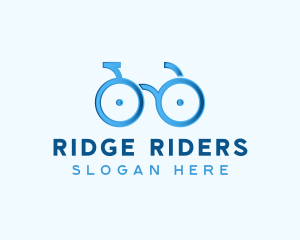 Bike Cycling Eyeglasses logo design