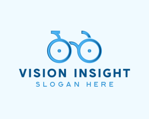 Bike Cycling Eyeglasses logo design