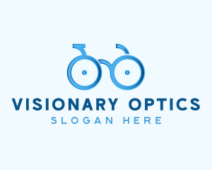 Bike Cycling Eyeglasses logo design