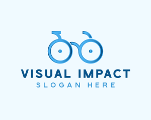 Bike Cycling Eyeglasses logo design