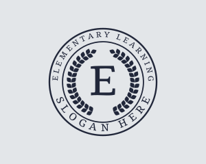 Circle Wreath Education Academy logo design