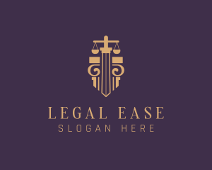 Legal Pillar Sword Scales logo
