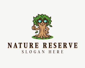 Nature Tree Eyeglasses logo design