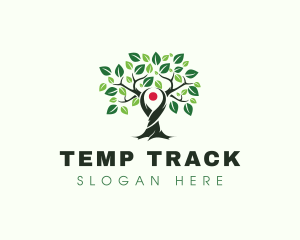 Tree Locator GPS logo design