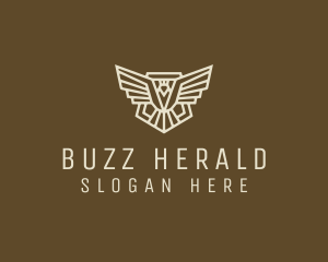 Bird Shield Badge logo design