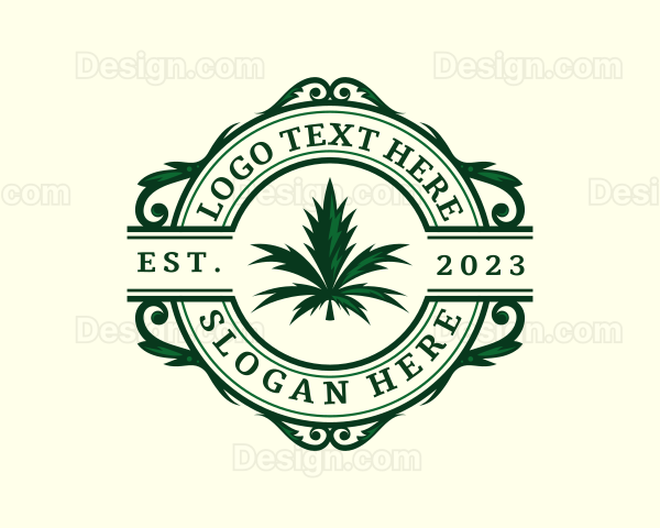 Cannabis Medical Leaf Logo