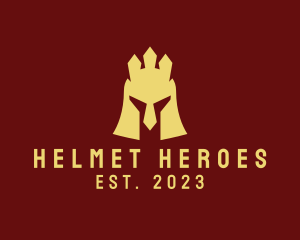 Helmet Crown Gaming logo design