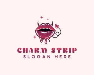 Sexual Sexy Mouth logo design