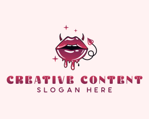 Sexual Sexy Mouth logo design