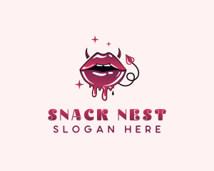 Sexual Sexy Mouth logo design