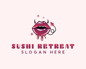 Sexual Sexy Mouth logo design