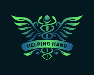 Medical Wings Hospital logo design