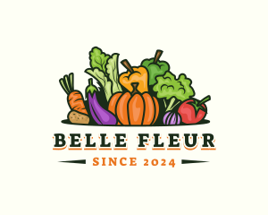 Fresh Vegetables Market logo design