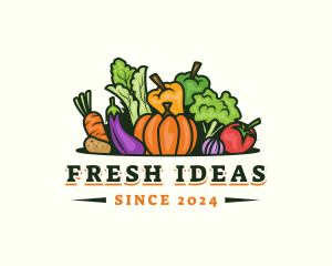 Fresh Vegetables Market logo design