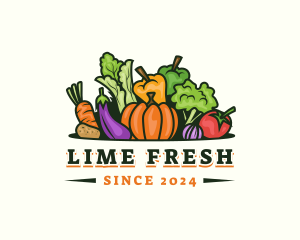 Fresh Vegetables Market logo design