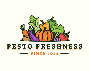 Fresh Vegetables Market logo design