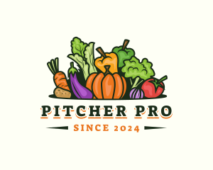 Fresh Vegetables Market logo design