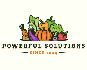 Fresh Vegetables Market logo design