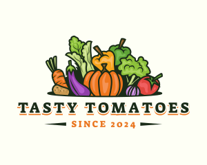 Fresh Vegetables Market logo design