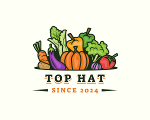 Fresh Vegetables Market logo design