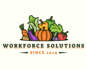 Fresh Vegetables Market logo design