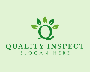 Snail Letter Q logo design