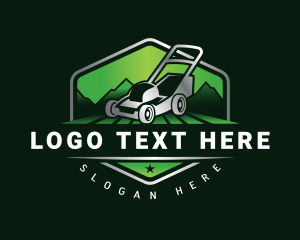 Landscaping Lawn  Mower logo