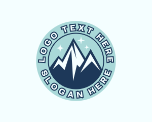 Mountain - Peak Mountain Trekking logo design