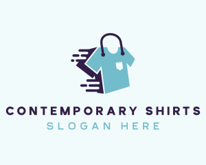 T-shirt Shopping Bag logo design