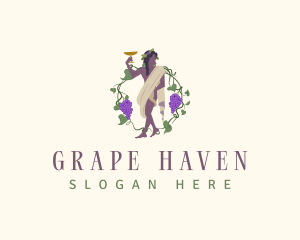 Greek God Wine logo design