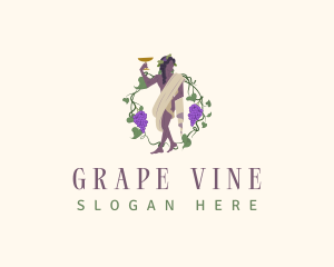 Greek God Wine logo design