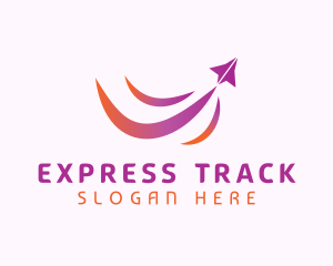 Paper Airplane Freight logo design