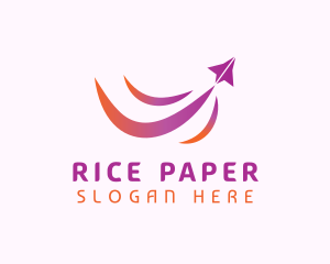 Paper Airplane Freight logo design