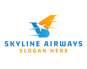 Airline Airplane Jet  logo design