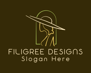 Feminine Designer Hat logo design