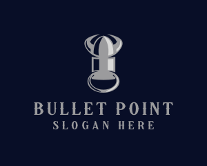 Bullet Bull Horns logo design