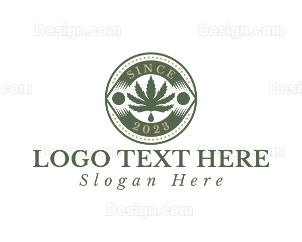 Marijuana Herbal Weed Logo