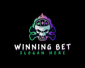 Skull Gaming Gambler logo design