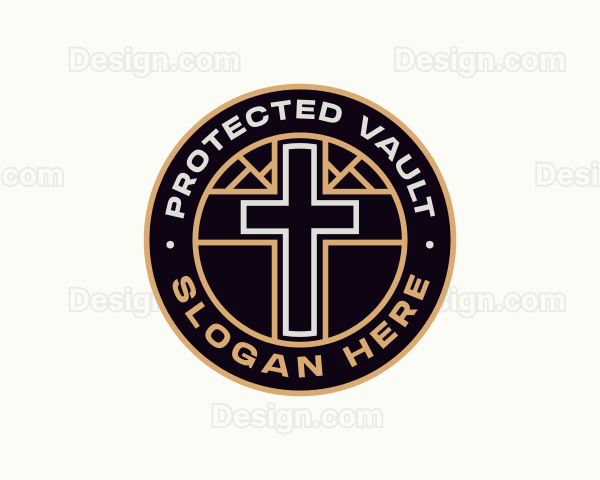 Religious Worship Cross Logo