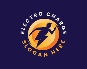 Human Lightning Energy logo design