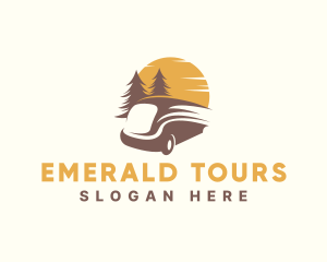 Travel Minivan Tour logo design