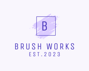 Purple Square Brush  Cosmetics logo