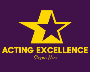 Yellow Celebrity Star logo